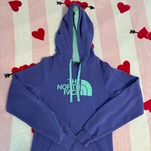 North Face sweatshirt purple and mint color